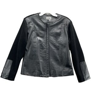 VTG Originaux Par Pablo Leather Jacket Women Large Moto Corpcore 90's Chic Biker